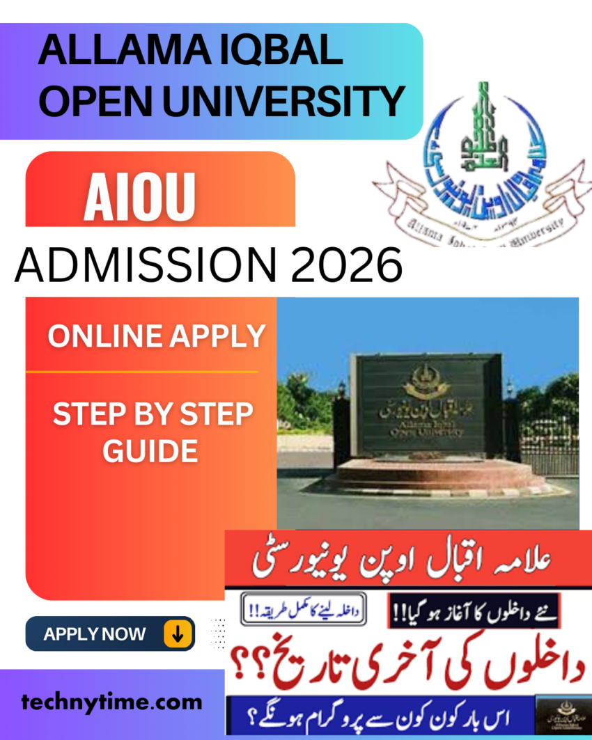 allama iqbal open university admission 2026 online apply