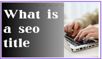 What is a seo title
