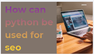 How can python be used for seo