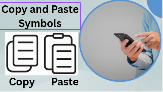 Copy and paste symbols