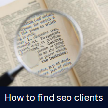 how to find seo clients
