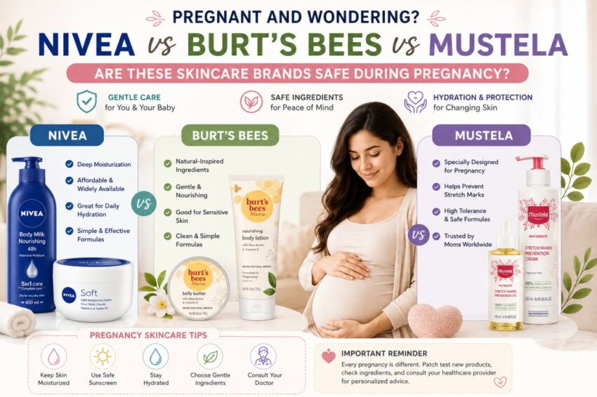 i’m a pregnant woman. are nivea products safe compared to burt’s bees or mustela