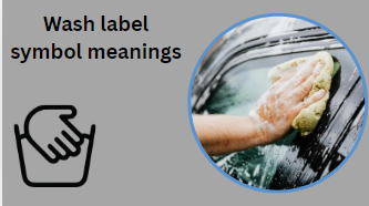 Wash label symbol meanings