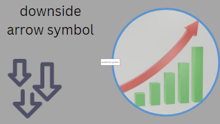 Downside arrow symbol