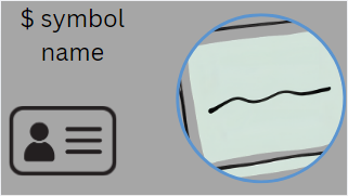 $ symbol name