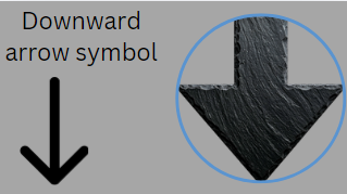 Downward arrow symbol