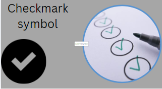 Checkmark symbol
