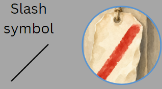 Slash symbol