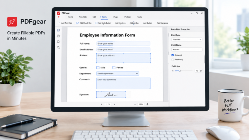 How to add fillable fields in pdf pedgears