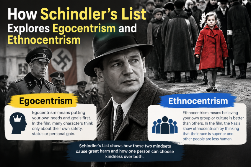 how schindlers list explores egocentrism and ethnocentrism