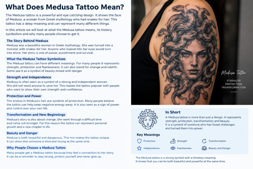 what does medusa tattoo mean