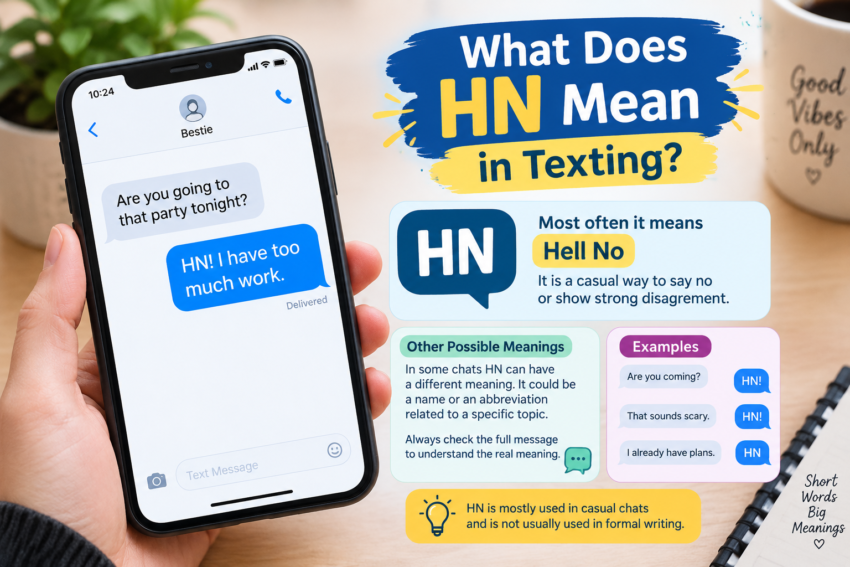 what does hn mean in texting