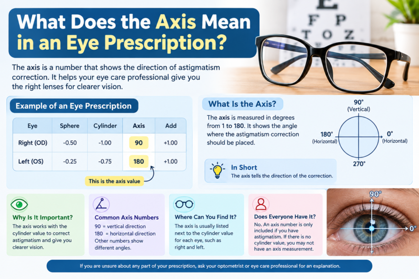 What Does the Axis Mean in an Eye Prescription?