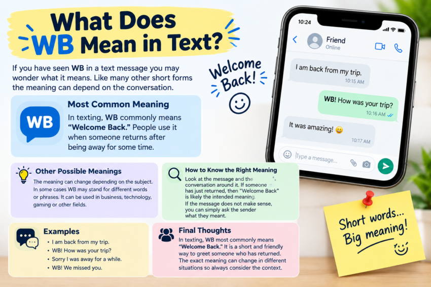 what does wb mean in text