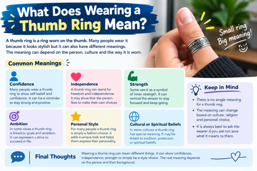 what does wearing a thumb ring mean