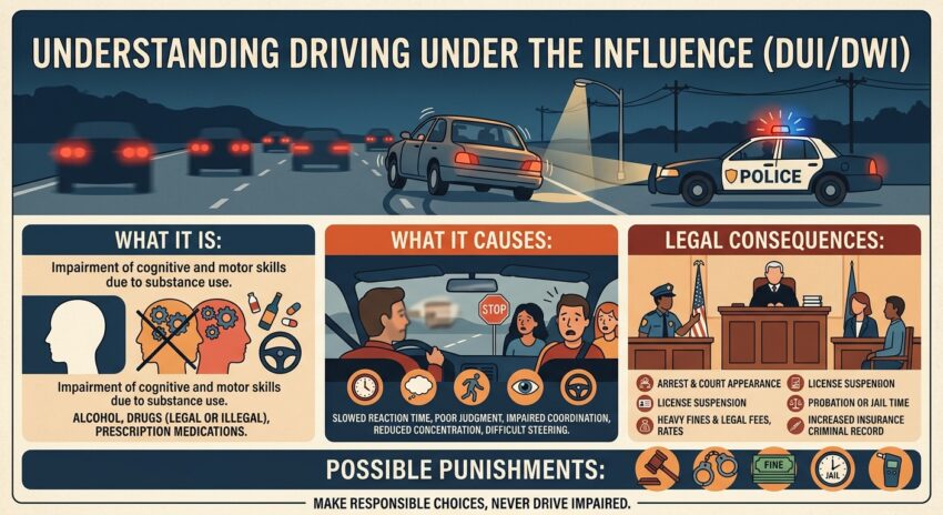 what does driving under the influence mean