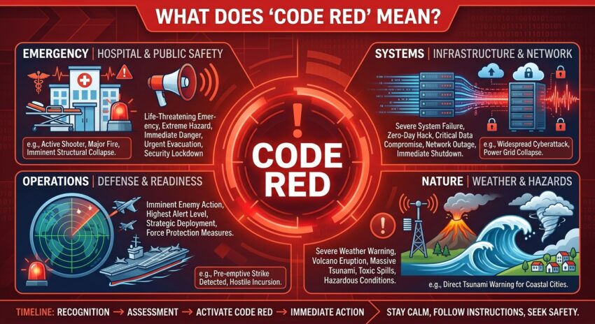 What does code red mean?