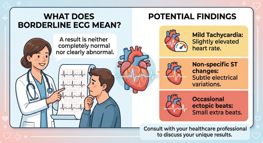 what does borderline ecg mean