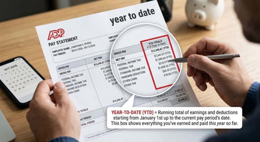 what does year to date mean on a paycheck